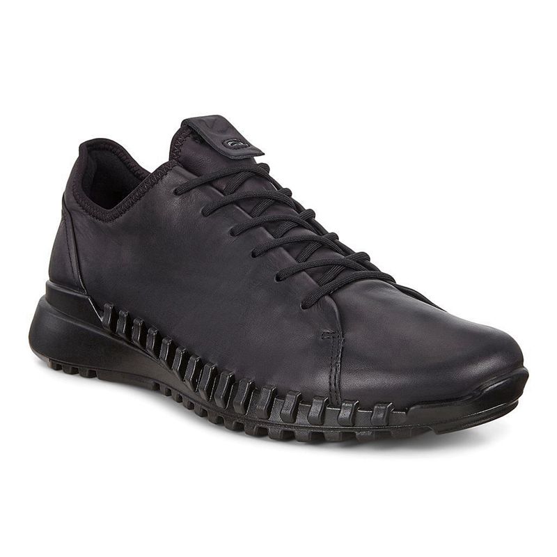 Men Casual Ecco Zipflex M - Sneakers Black - India KBXDYV387